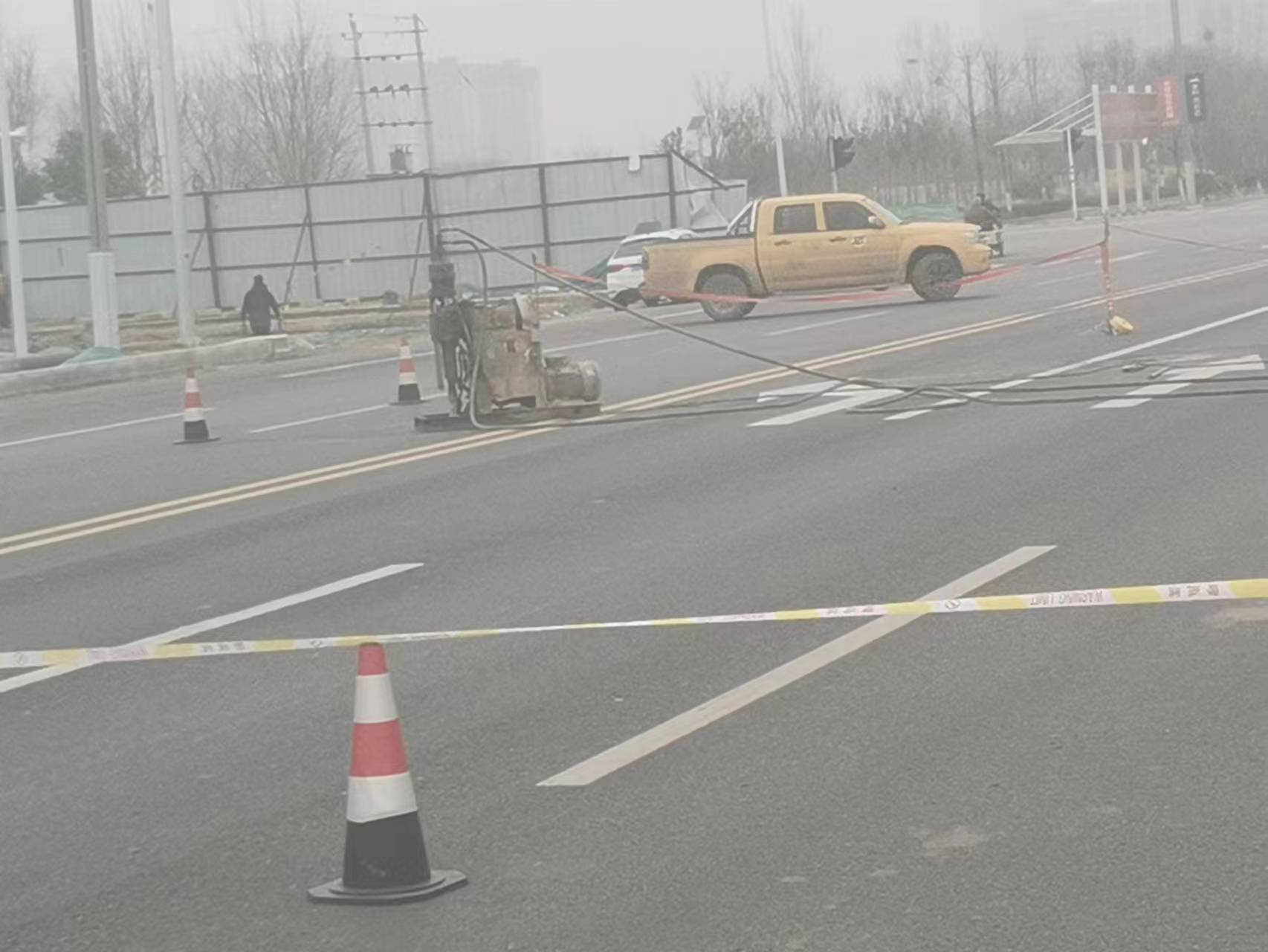 尖扎公路路基沉陷注浆
